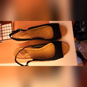Black wedges size 10
